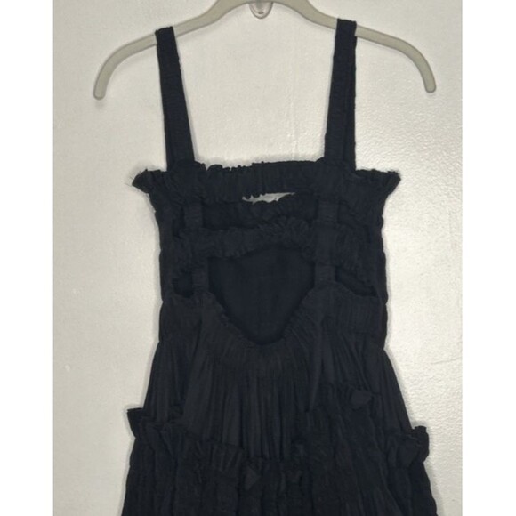 Molly Goddard Larry Smock Dress Black Size UK 8 *see Chart Bridesmaid Backless - Picture 9 of 10